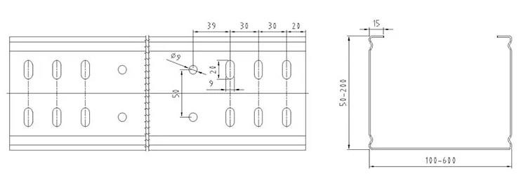 Full Automatic PLC Control Steel Sheet Forming Machine For Cable Ladder