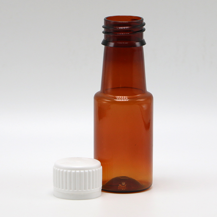 70ml PET Amber Maple Cough Syrup Oral Liquid Bottle Container for Liquid Medicine