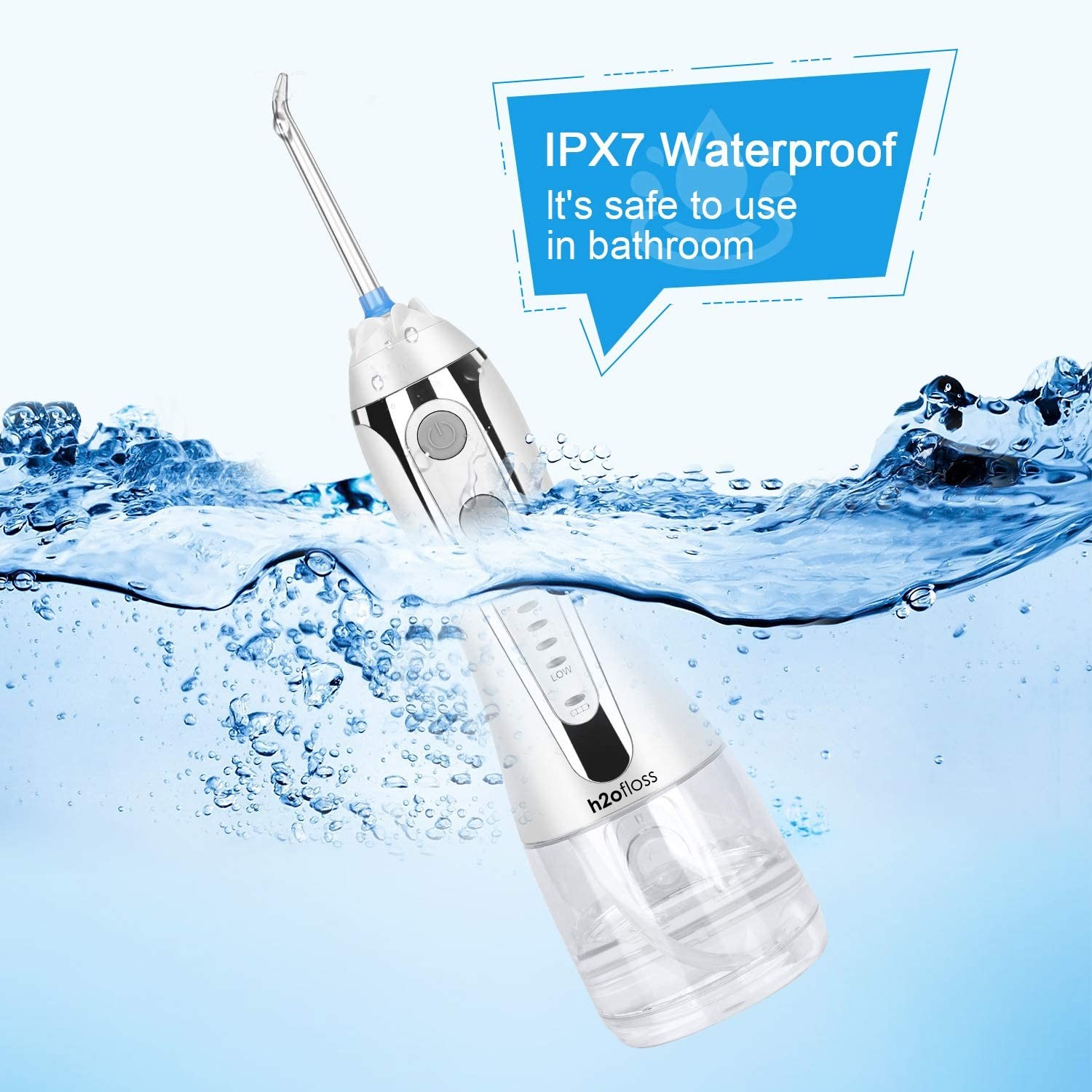 OEM / ODM 5 Adjustable Modes Water Jet Flosser For Personal Teeth Cleaning