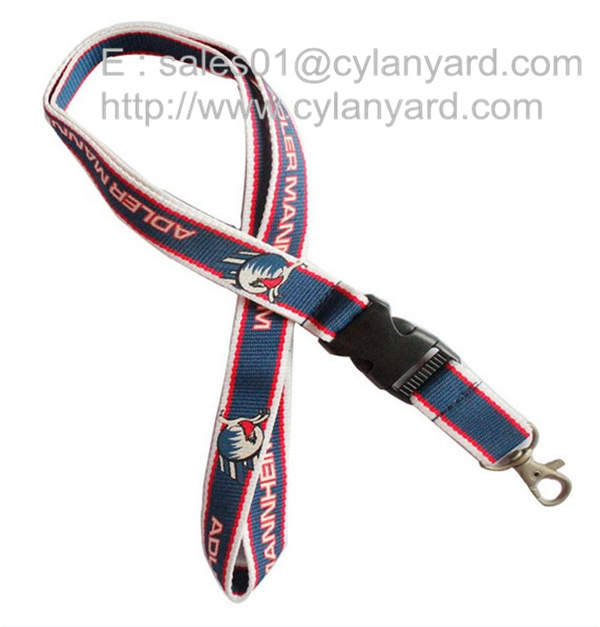 woven framed polyester lanyards