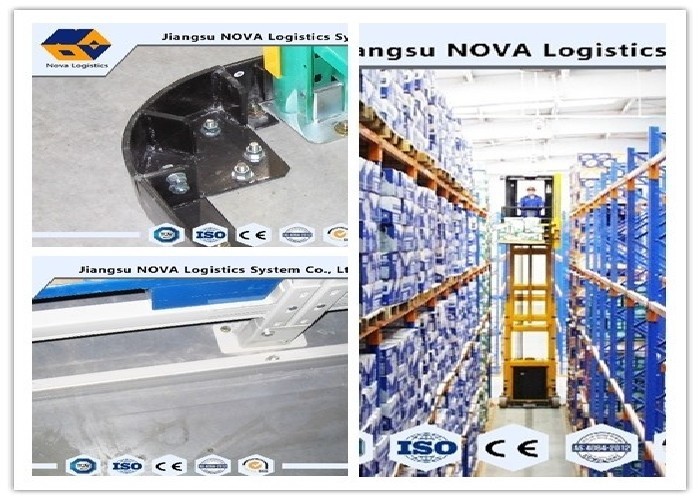 SS400 Conventional Galvanized VNA Pallet Racking For Textile Industry