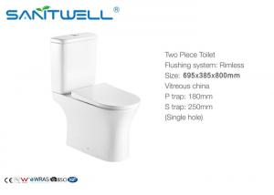 China Sanitary Ware Ceramic Wc Toilet Washdown S Trap P Trap Two Piece Floor Standing on sale