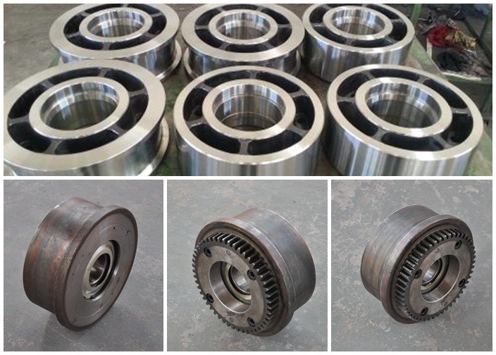 10t 600mm gauge tramcar stainless hardness steel cast steel wheel