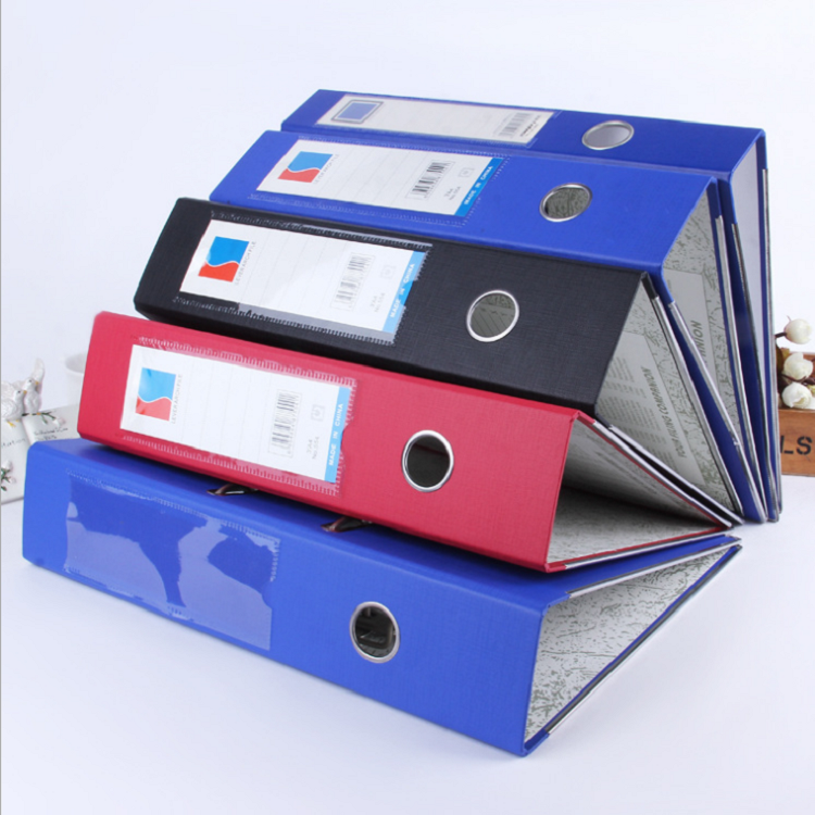 Customized Logo A4/FC Office File Folder Lever Arch File Holder PVC Cover Cardboard