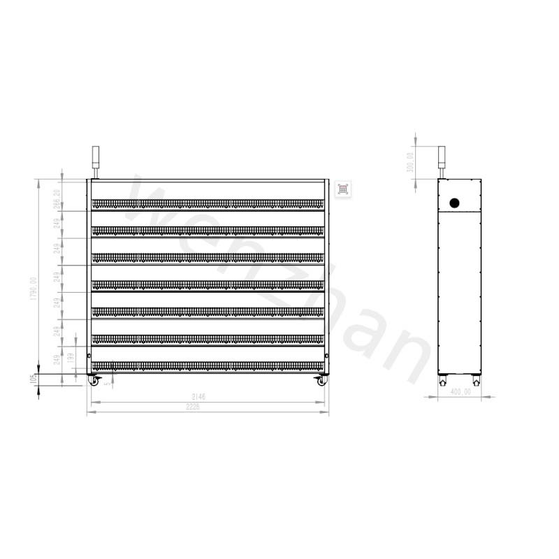 Intelligent Electronic Component Factory SMD Reel Holder Smart Storage Rack