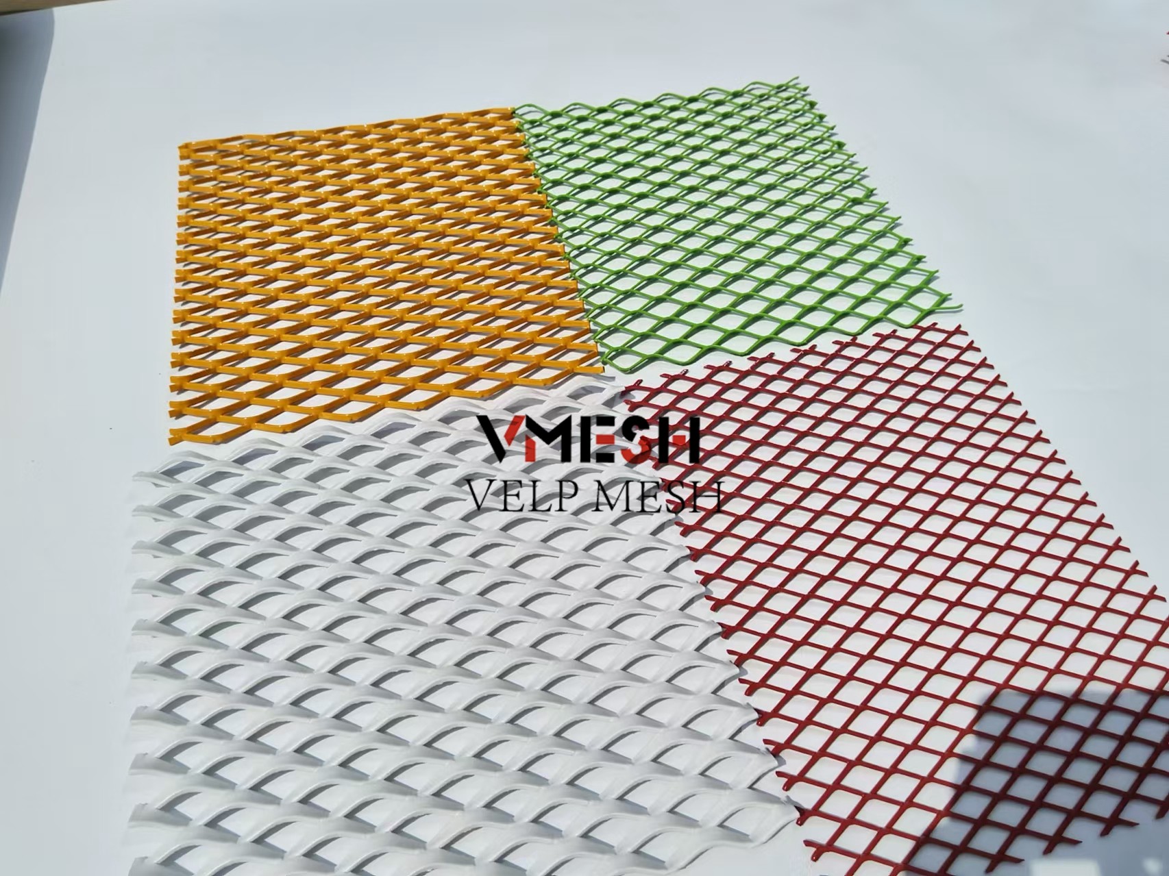 Decorative Aluminum Diamond Expanded Metal Mesh Panel For Wall