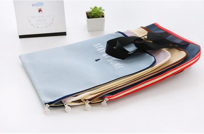 Professional Cosmetic Bag Canvas Zipper Pouch Wholesale, Private Label Makeup Bag, Canvas Bag with Zipper bagplastics