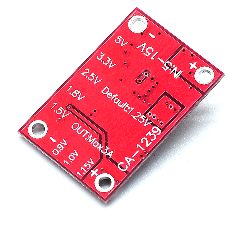 Step Down Power Module CA-1239 Adjustable Buck Converter 5-15V Input 1.25V/1.5V/1.8V/2.5V/3.3V/5V Output