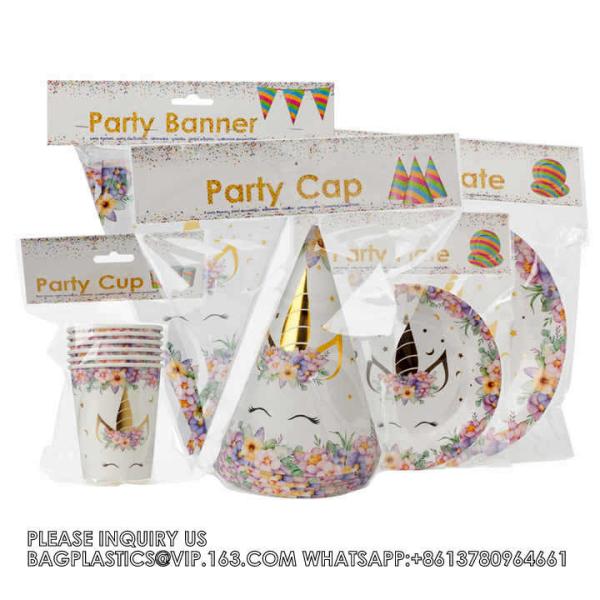 Hot Stamping Unicorn Themed Children'S Birthday Suit Party Supplies Creative