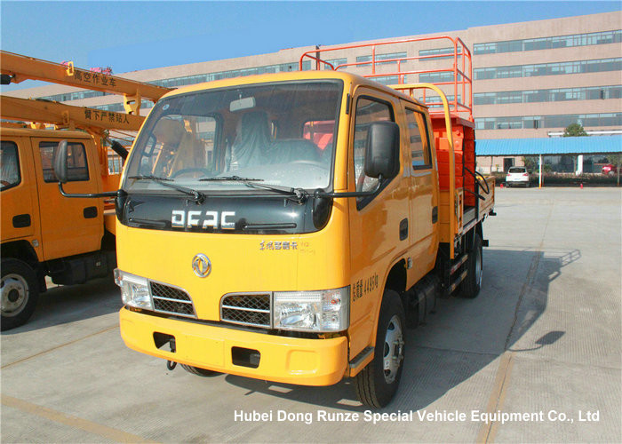 Dongfeng 8-10M Man Lift Boom Truck For High Operation LHD / RHD EURO 3