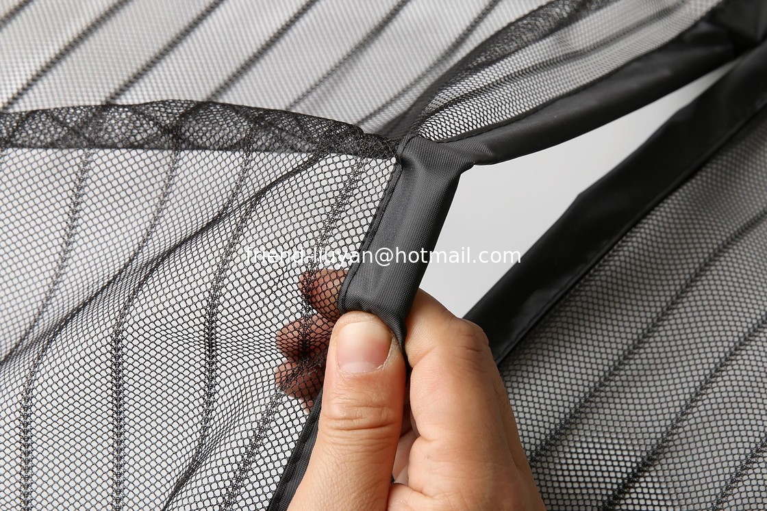Colorful Polyester Mosquito Net Door Curtain Magnetic Screen Door Curtain 100x220cm