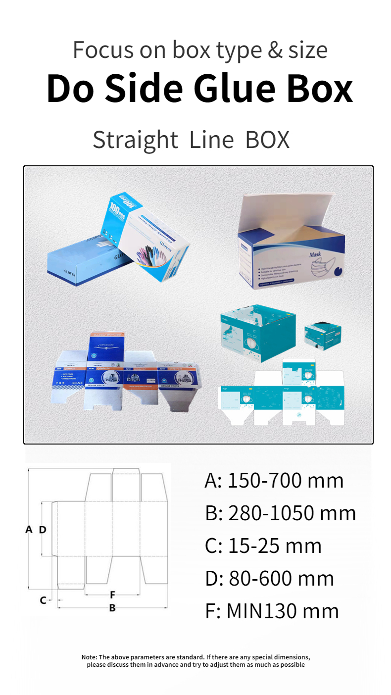 Water Soluble Cold Glue Used CQT-1300 Folder Gluing Machine for Cardboard Box Making