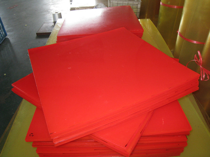Colorful Polyurethane Sheet / Smooth PU Sheet 35-155KN/M Good Machining