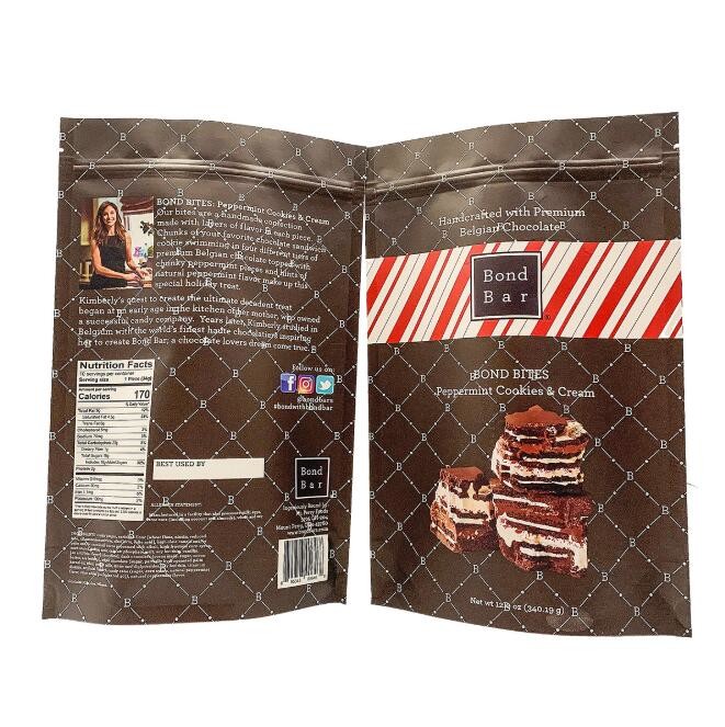 Stand Up Mylar Coffee Packaging Bags Custom Printed 200 Micron Moisture Proof
