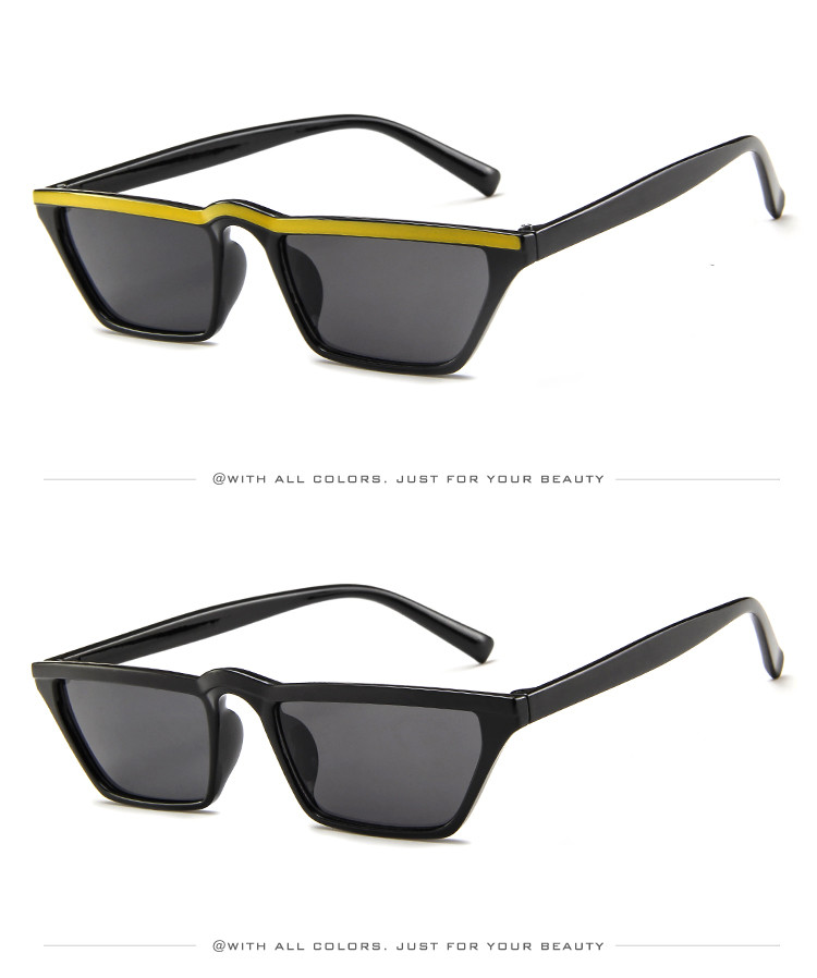 Men Women Trend Small Box Cool Cat Eye Glasses Outdoor Catwalk Travel Sunshade