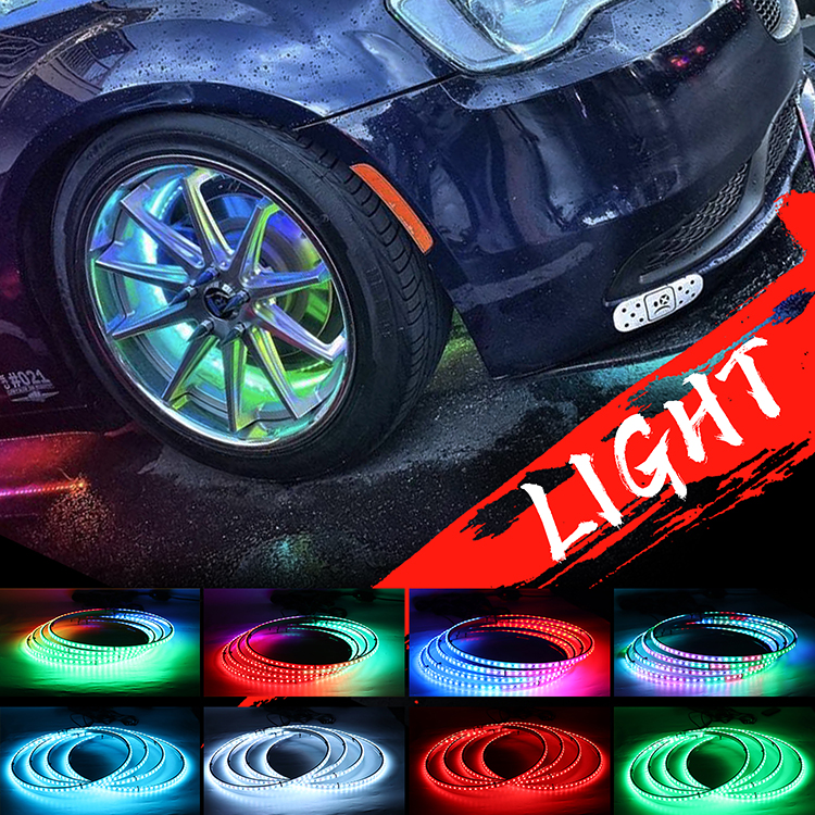 17in Multicolor LED Headlights , Lumen App Controlled Rgb Led Headlight