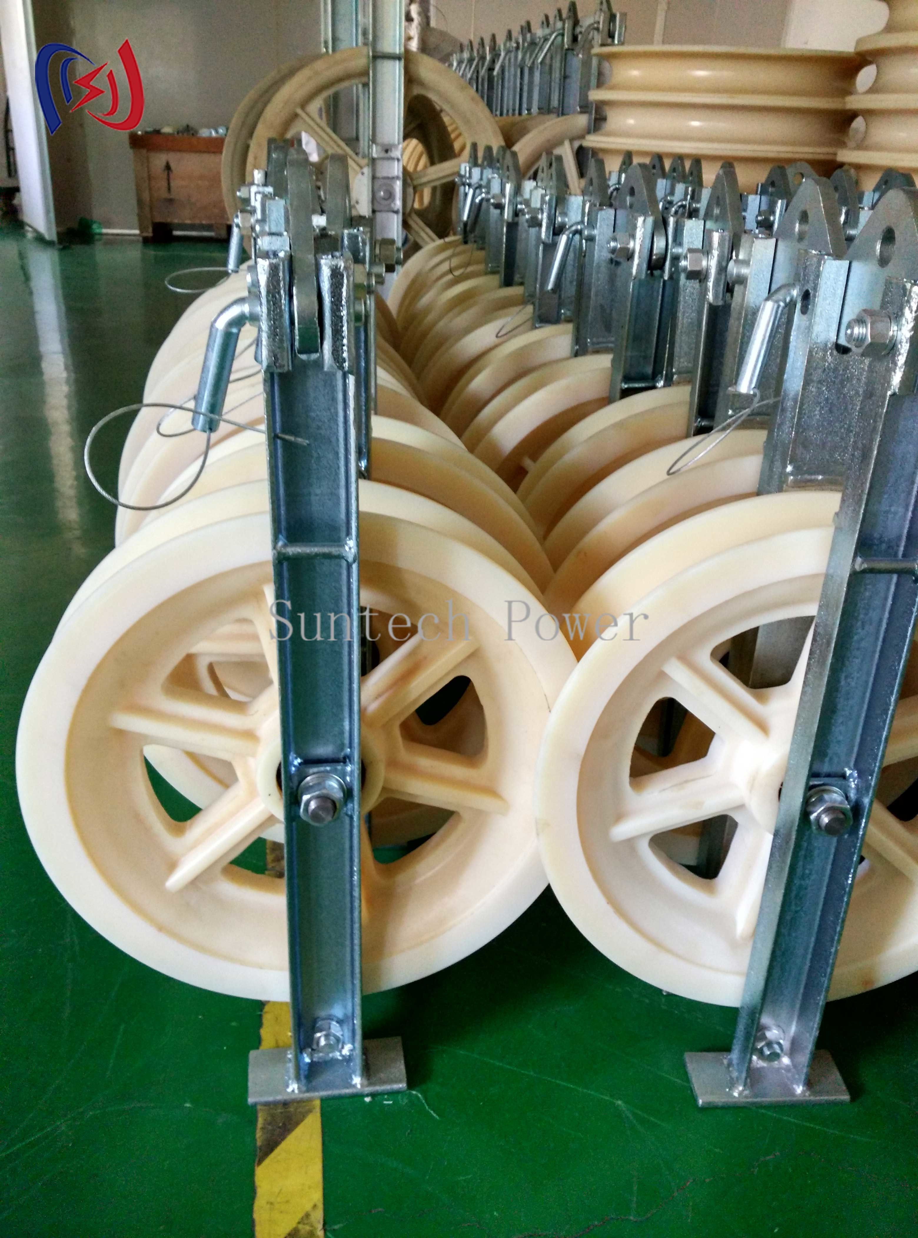 Versatile Conductor Stringing Blocks For Power Line Stringing And Tensioning Purposes