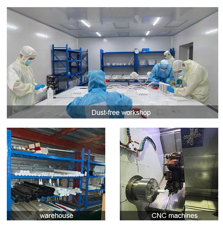 Custom precision ptfe machining parts with Excellent Wear Resistance and Temperature Range of -180°C to 260°C