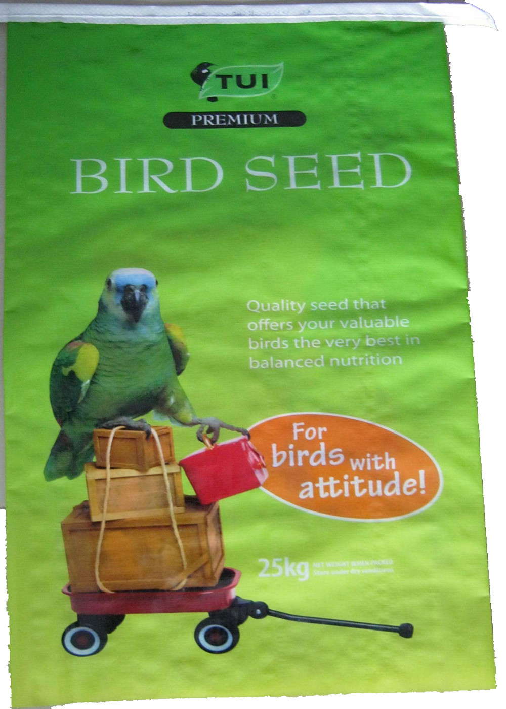 Bopp Laminated 25 Kg PP Woven Seed Bags for Packaging Double Stitched
