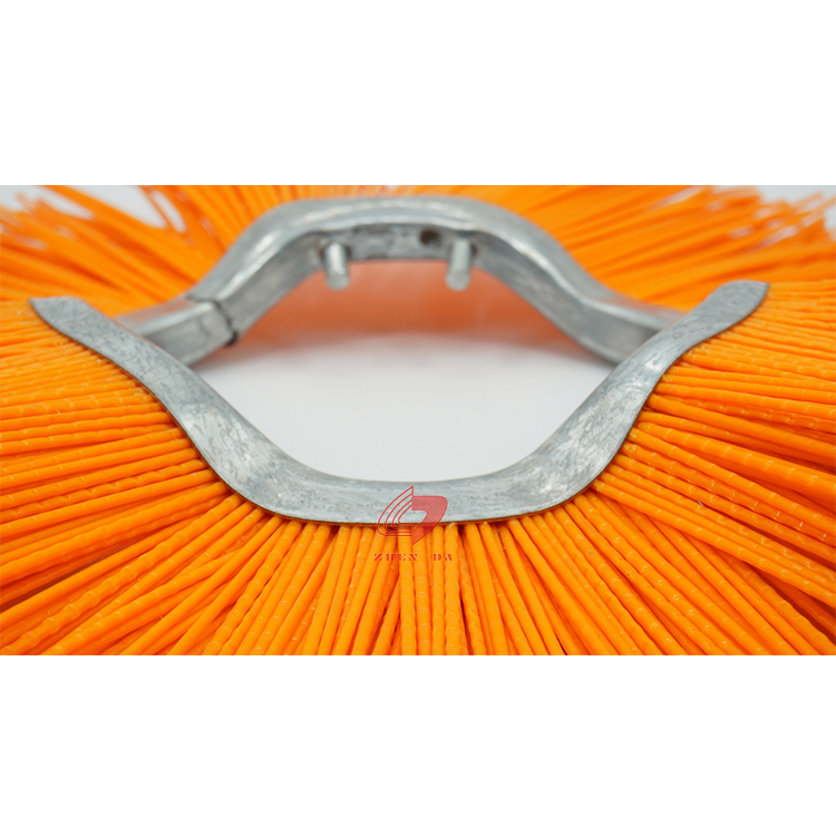 PP Material Convoluted Circle Road Sweeper Brush For Cleaning