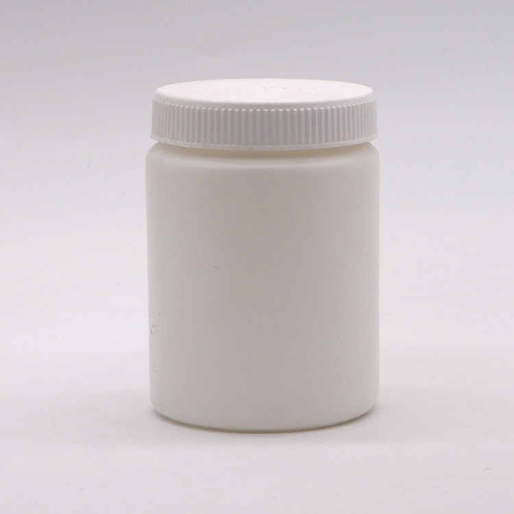 130ml HDPE Plastic Bottle Jar for Vitamin Supplement Capsules Straight Pill Packaging