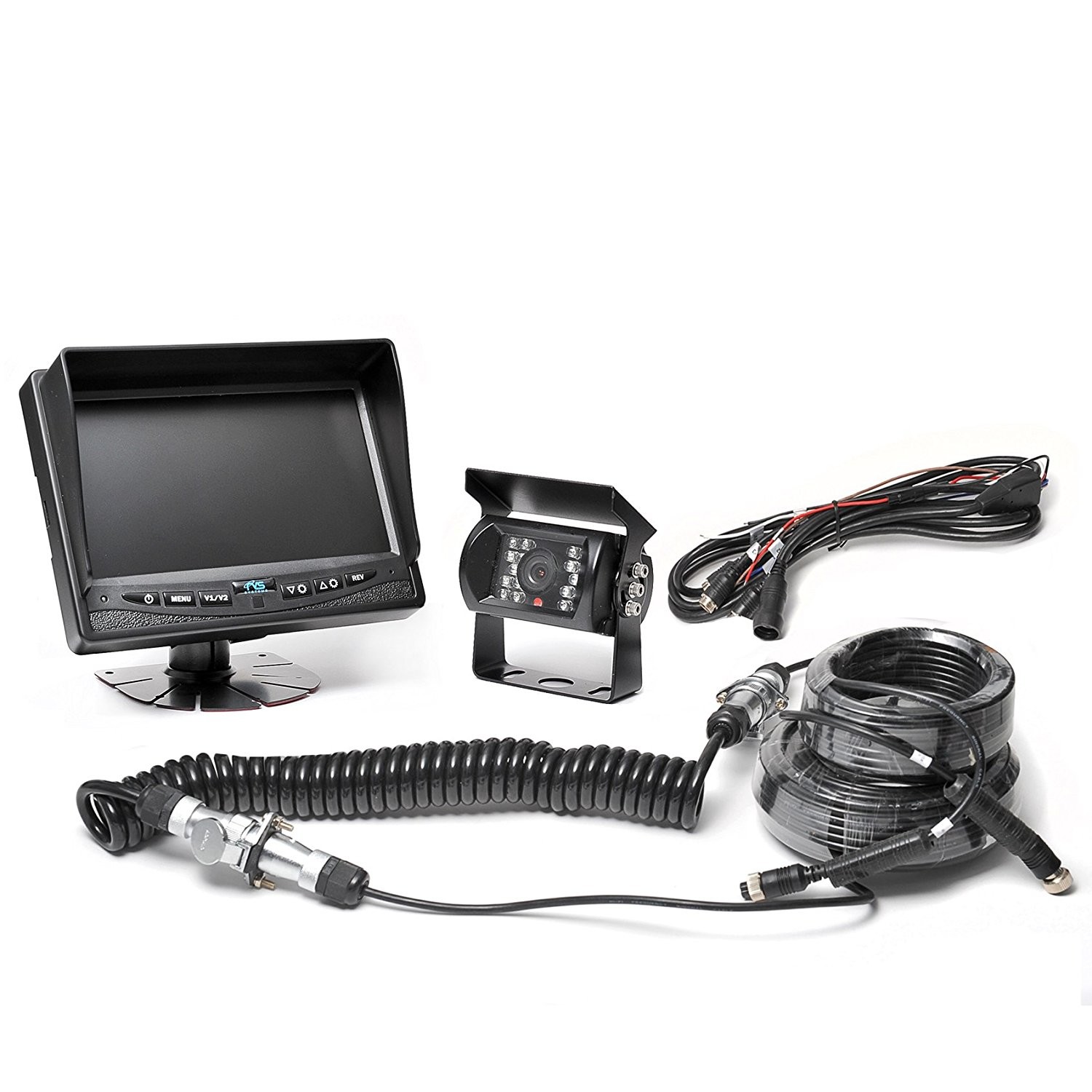 GX16 Aviation Plug Interface Car Reverse Camera Cable With Elasticity Length From 2 M To 4 M