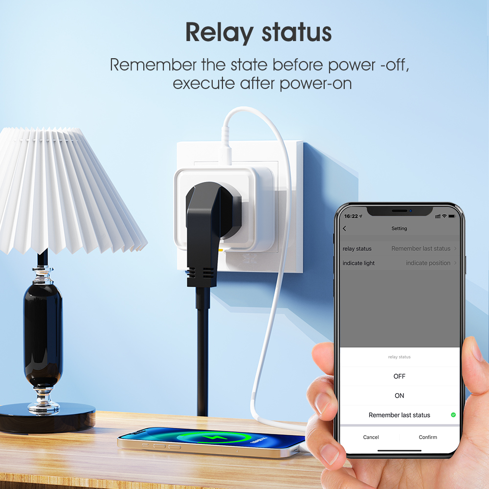 Tuya Smart Home Plug UK Socket Travel Adapter Conversion Outlet APP Voice Works With Alexa Type C 16A WiFi RF433