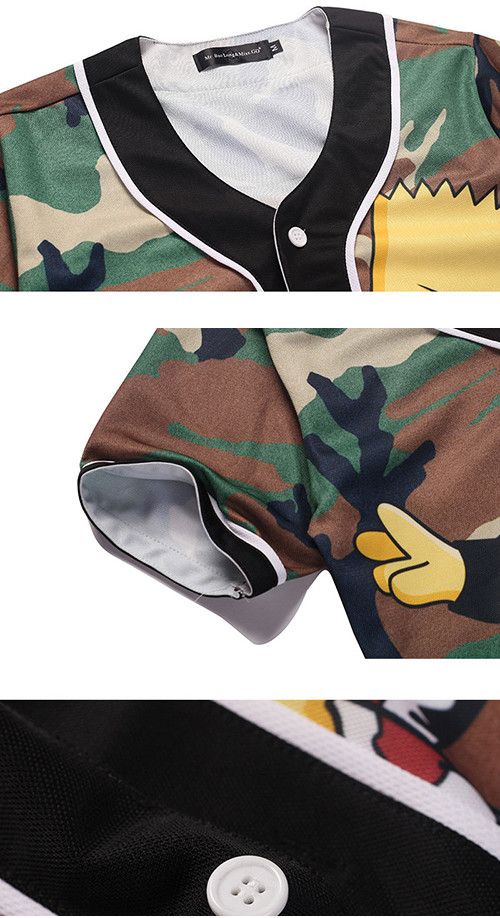 Cartoon Simpsons Cotton Polyester Custom Anime T Shirts