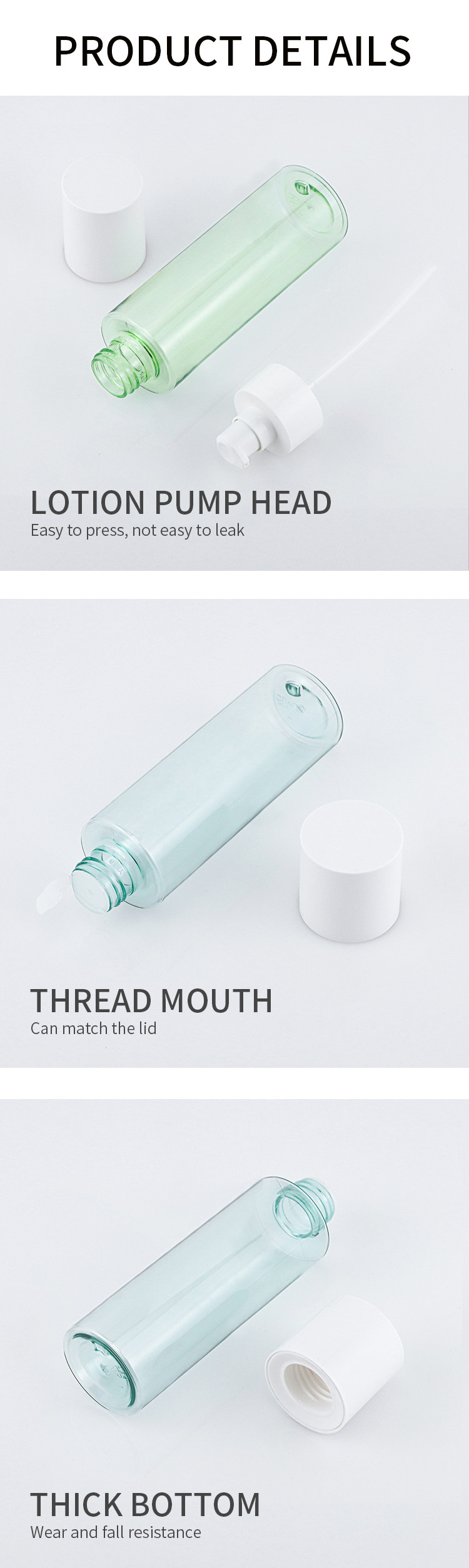 Plastic Empty Body Fine Mist Spray Bottle For Perfume Moisturizer Water
