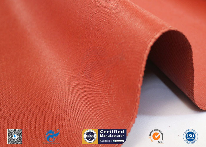 Heat Resistance Fiberglass Fabric Roll / Silicone Coated Fiberglass Fire Protection Cloth