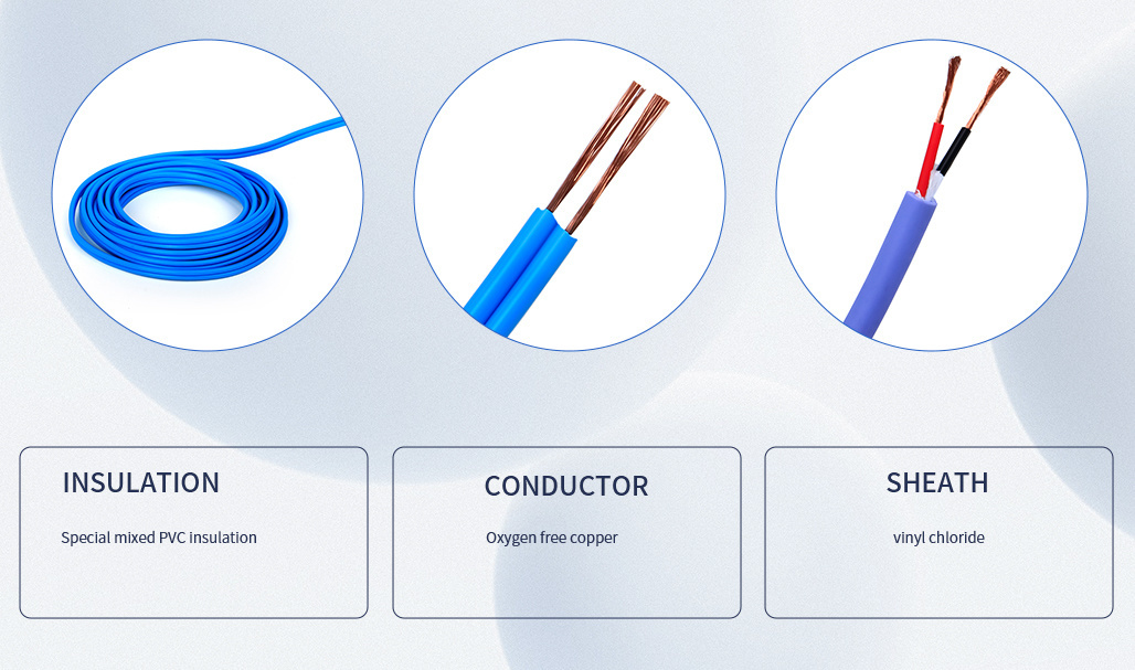 Flexible Solid Stranded Copper PVC Insulated Hook-up Electric Cable for House Wiring