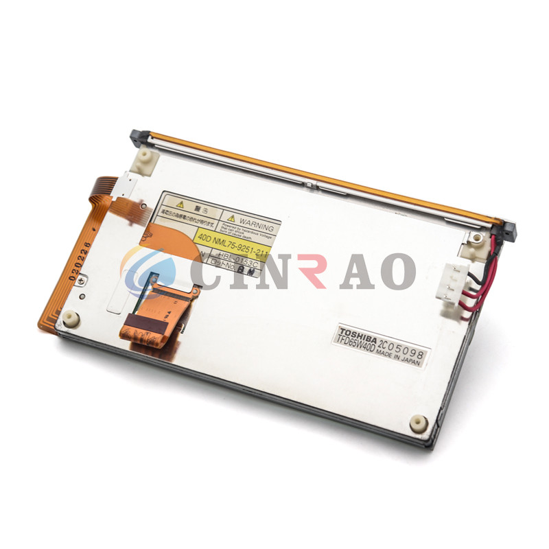 6.5 INCH Toshiba TFD65W40D TFT LCD Screen Display Panel For Car GPS Auto Spare Parts