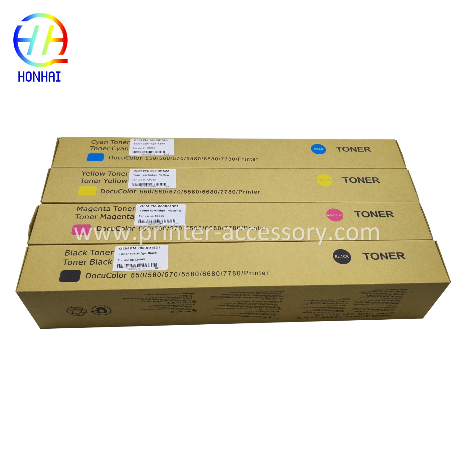 Toner Cartridges Original powder Set for Xerox Color 550 560 570 C60 C70 006R01521 006R01522 006R01523 006R1524