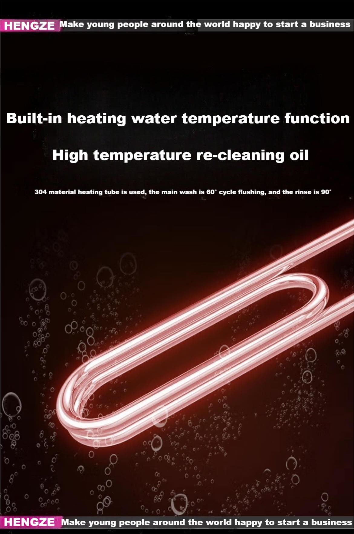 60AS Automatic Dishwasher Machine Fully Integrated Commercial Dishwasher Hood