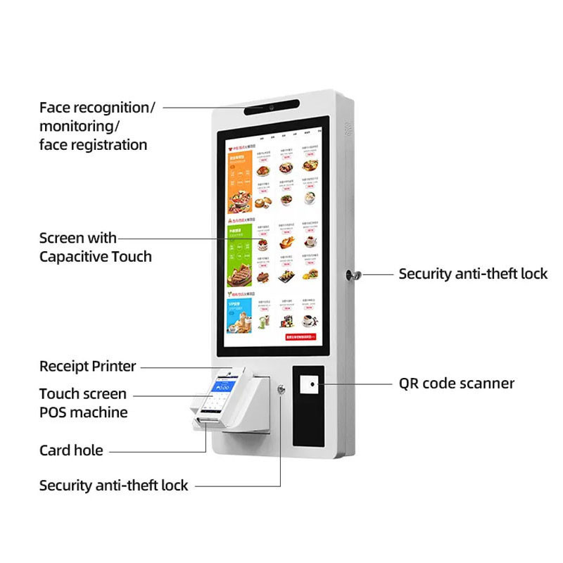 Slef service kiosk with Android Solution RK3288 15.6 Inch Display Size enterprise self service kiosk