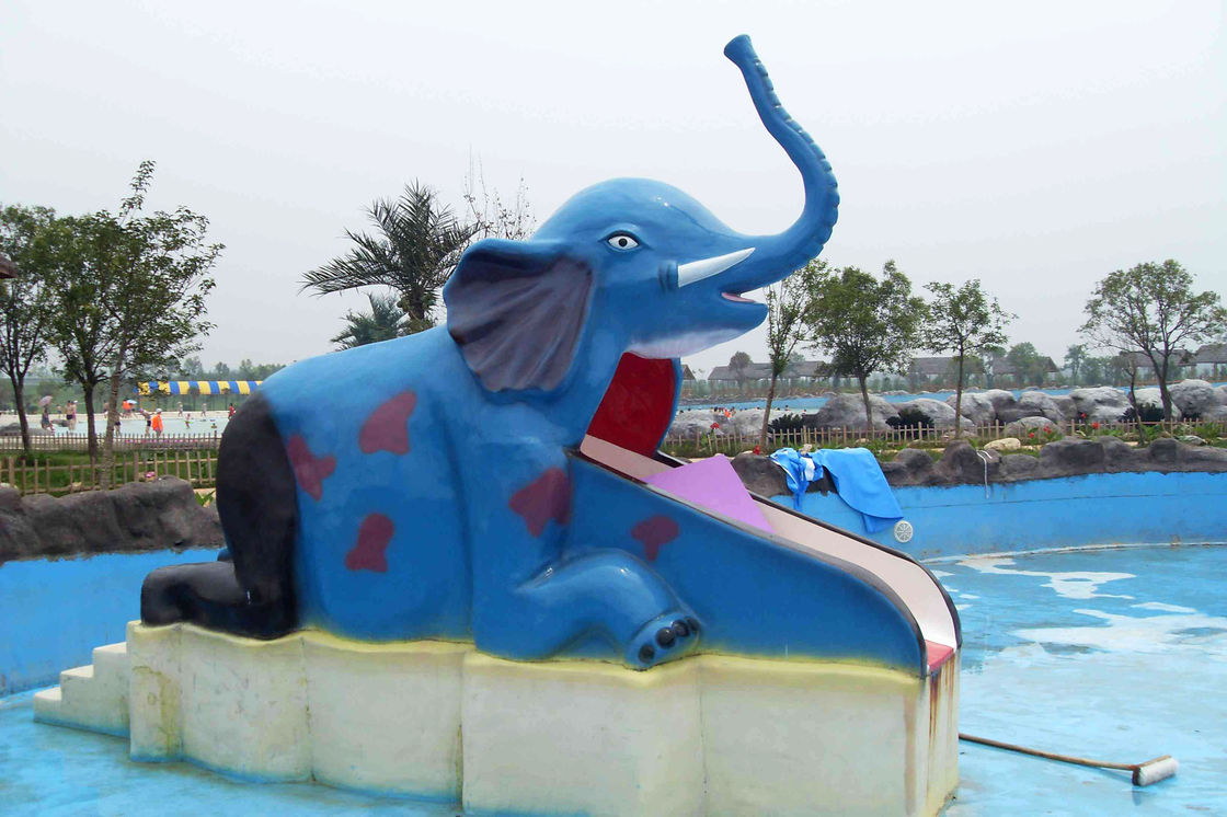 Outdoor Water Pool Slides for Kids, model of Small Elephant