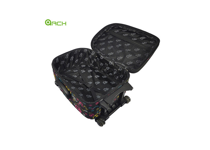 18.5 Inch Round Shape Graffiti Luggage Set With Soft Shell