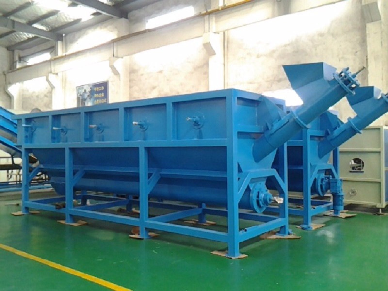 PET bottle crushing washing drying recycling line