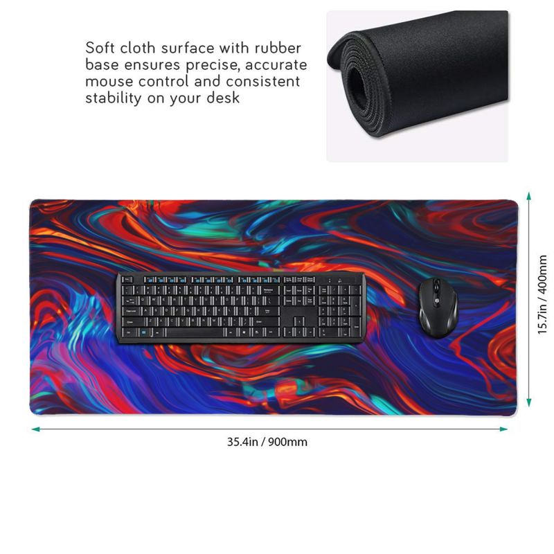 XXL XL Large Big Rubber Black Gaming Mouse Pad Mat For Gamer OEM Custom Logo Design