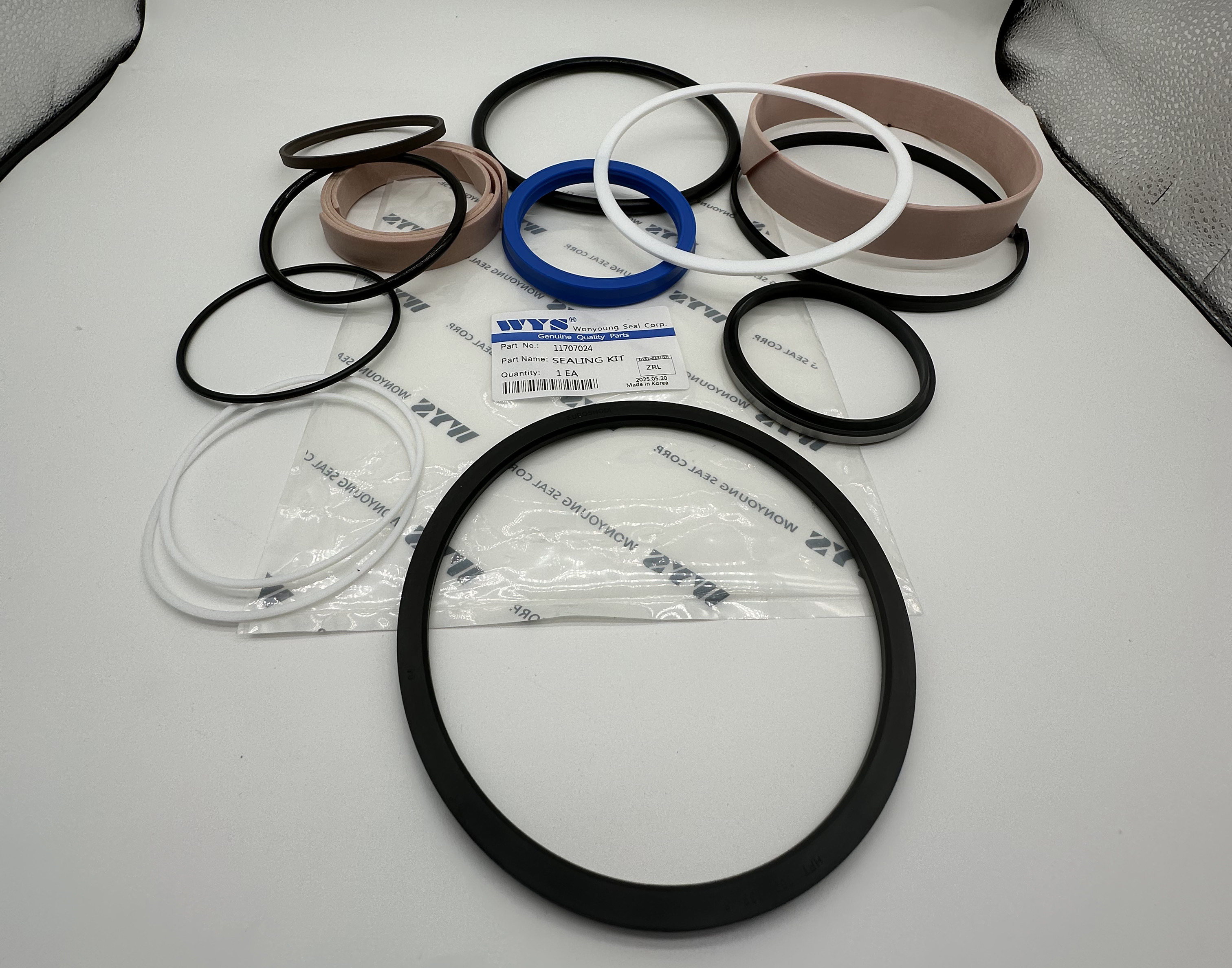 WYS Wonyoung Seal Seal Parts Genuine NO.11707024 SEALING KIT Inspectlon ZRL 1 EA O Ring Hydraulic Seals