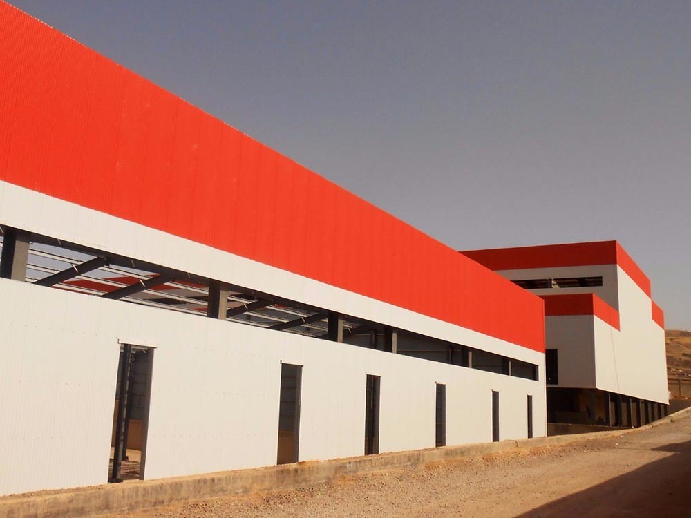 Rockwool Panel Prefabricated Q235 Q345 Frame Warehouse Steel Structure