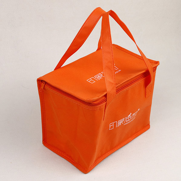 Non Woven Cooler Bag with Top Zip Closure/Custom logo printed cooler Milk Freshness Protection,super market premium bag