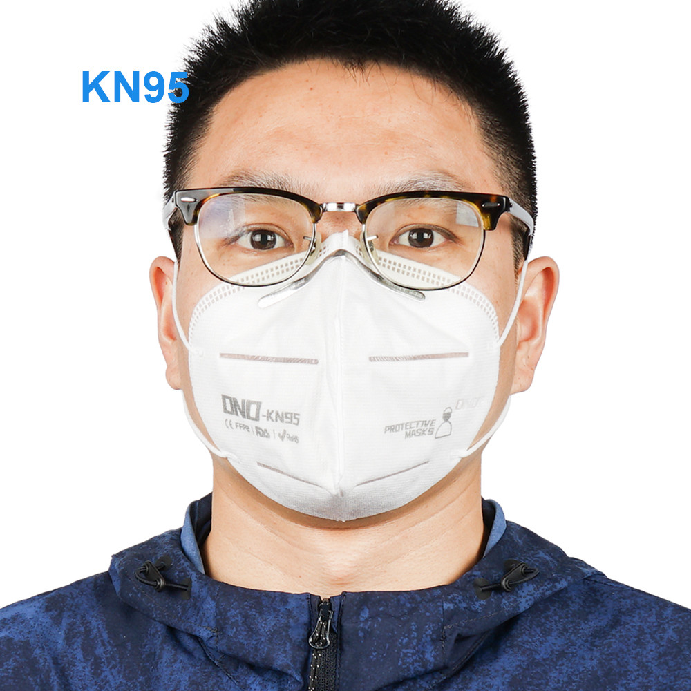 Personal Protection Breathable White Disposable KN95 Mask 5 Ply Protective Respirator