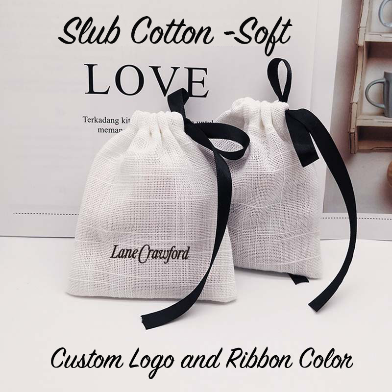 Eco Friendly Cloth Dust Drawstring Pouch Bag With Custom