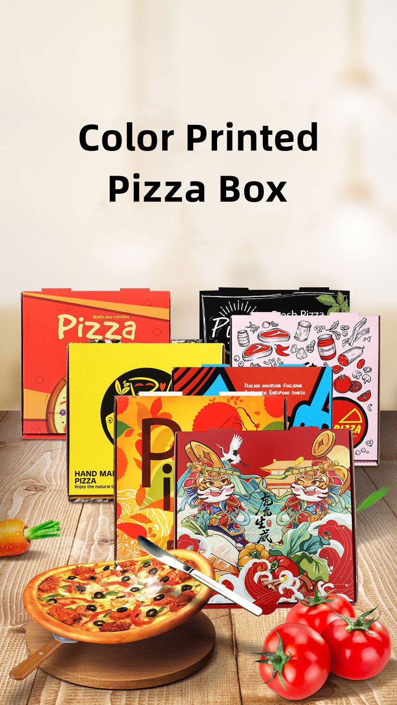 Eco Friendly Paperboard Rigid 10 Inch Pizza Boxes Flatbread ODM