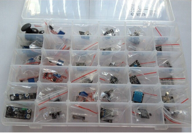 Starter Kit for Arduino DIY learning 37 Sensor Modules in one box 5V relay passive buzzer