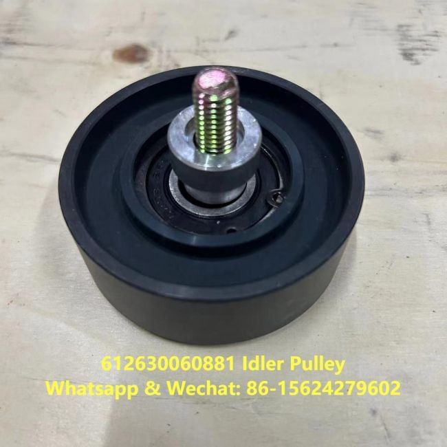Idler Pulley 612630060881 Weichai Engine Parts Belt Tensioner Roller Flat Belt Pulley Idler Pulley Assembly Idler Roller
