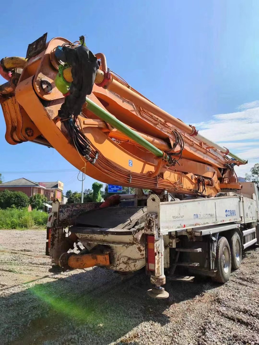 Reproduced Zoomlion Concrete Pump Truck 2014 49m 40900KG
