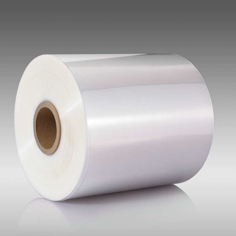 PVC/POF Heat Shrink Film Tube Single Wound Corner Folded For Automatic Packing Machine
