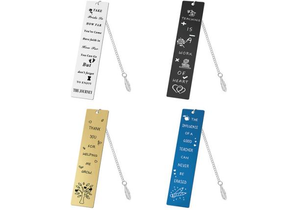 Bookmark EurAmerican Teachers' Day gift gold leaf Pendant student teacher